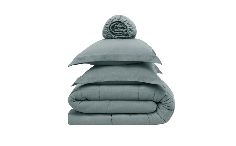 155X215 PUFFY MABEL SLEEP SET - ANTHRACITE